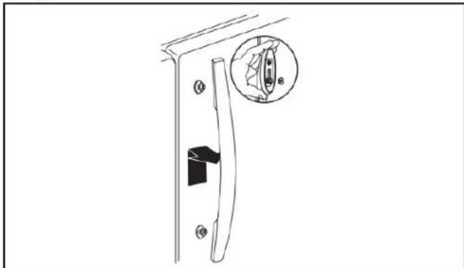 WHIRLPOOL WRB329RFBM - Refrigerator Door Handle Style 5 - 1
