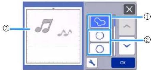 BROTHER ScanNCut SDX1000 - Fonctions disponibles dans l'écran suivant - 2