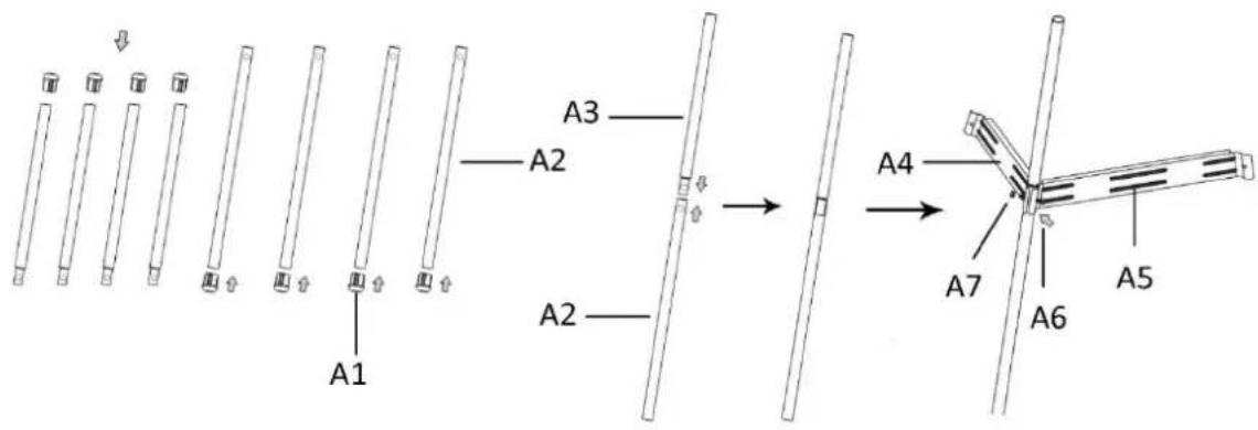 Emerio BG107665 - Assemblage du support : - 1