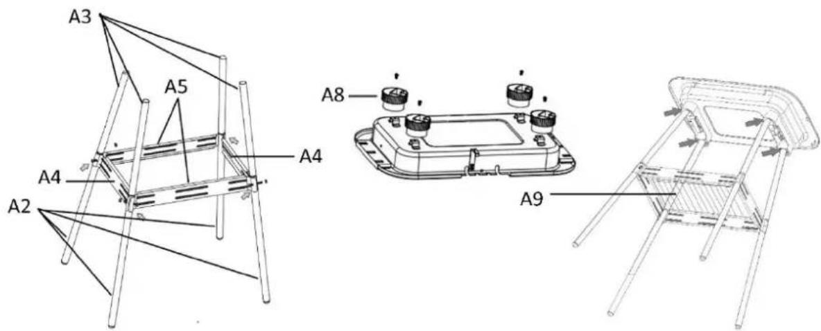Emerio BG107665 - Assemblage du support : - 2