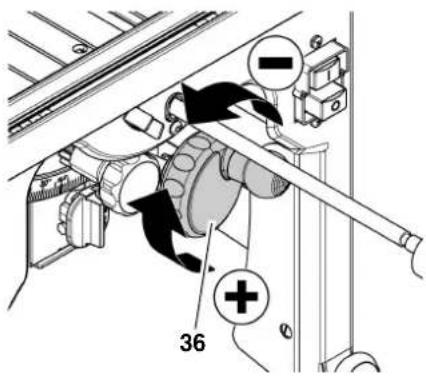 METABO UK 290 - Volantino per la regolazione dell'altezza di taglio - 1