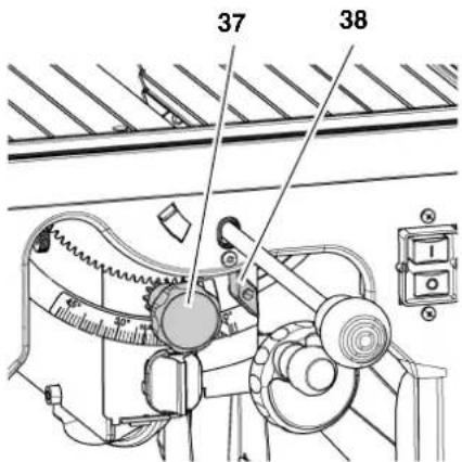 METABO UK 290 - Volantino per la regolazione dell'altezza di taglio - 2