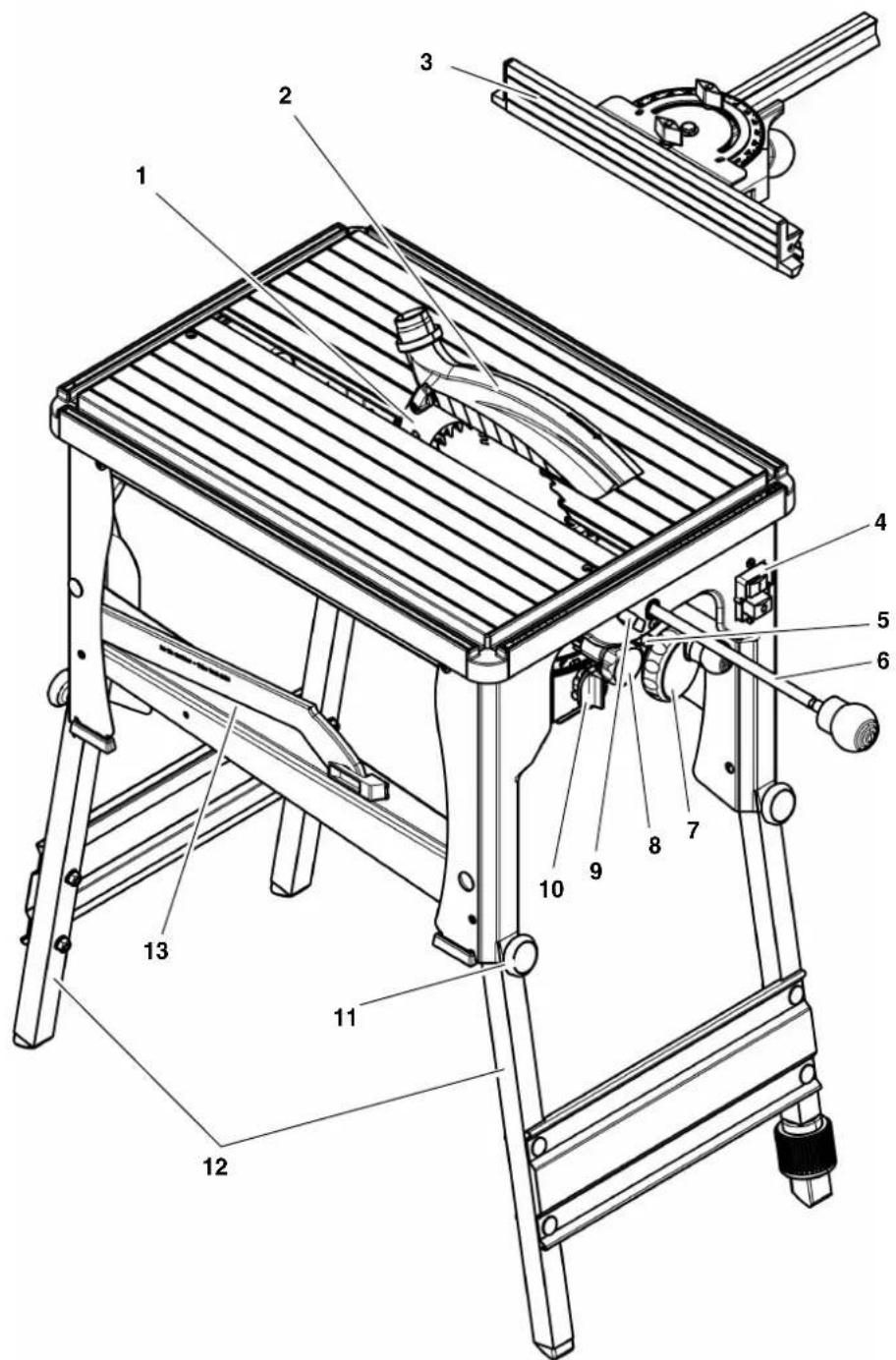 METABO UK 290 - Visione d'insieme dell'apparecchio (ambito della fornitura) - 1