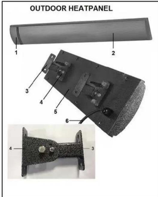 Eurom Outdoor Heatpanel 3200 RC - Popis - 1