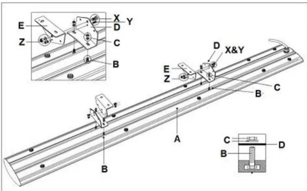 Eurom Outdoor Heatpanel 3200 RC - Attaching - 2