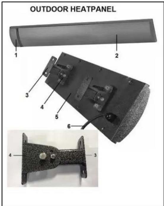 Eurom Outdoor Heatpanel 3200 RC - Popis - 1
