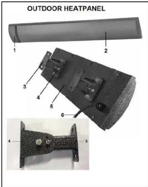 Eurom Outdoor Heatpanel 3200 RC - Description - 1