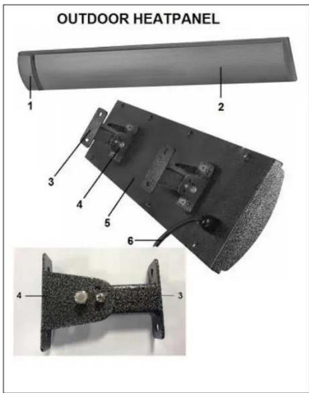 Eurom Outdoor Heatpanel 3200 RC - Descriere - 1