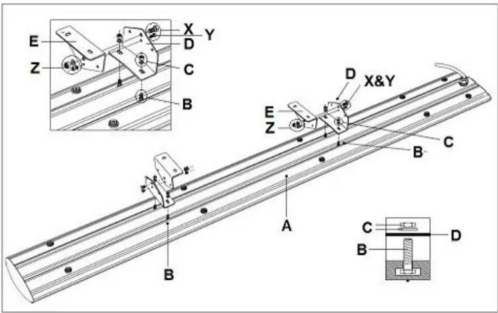 Eurom Outdoor Heatpanel 3200 RC - Befestigung - 2