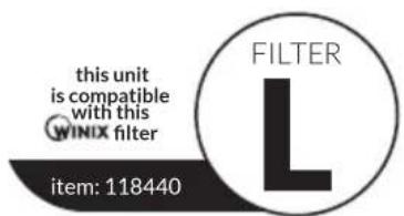 Winix T1 - Para adquirir filtros Winix de recambio: - 2