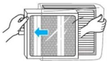 Winix T1 - ③ Remove filters from protective plastic wrap. - 1