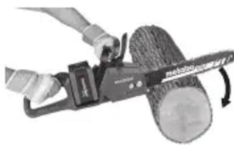 METABO MS 3618 LTX BL 40 - Durchsagen von Stämmen, Åsten und dgl. - 2