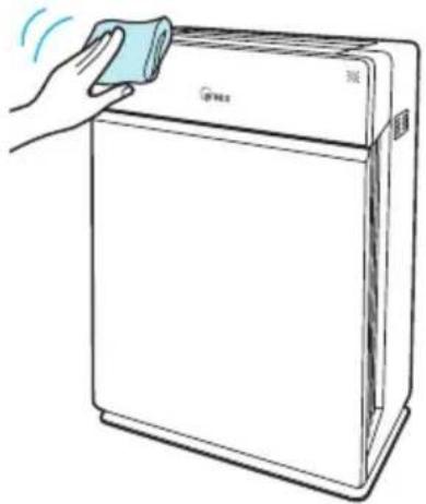 Winix H950 - De buitenzijde reinigen - 1