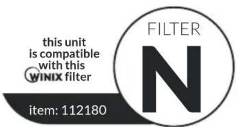 Winix NK300 - Para adquirir filtros Winix de recambio: - 1