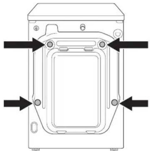 LG GC3V709S1A - Retrait des assemblages de boulons de transport - 1