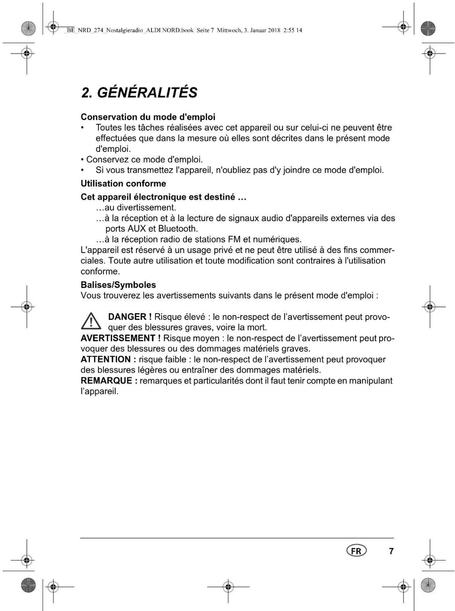Terris NRD 274 - Sommaire - 1