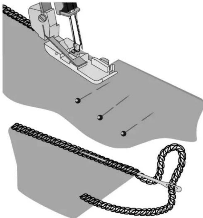 PFAFF S1478 - Securing Thread Chain - 1