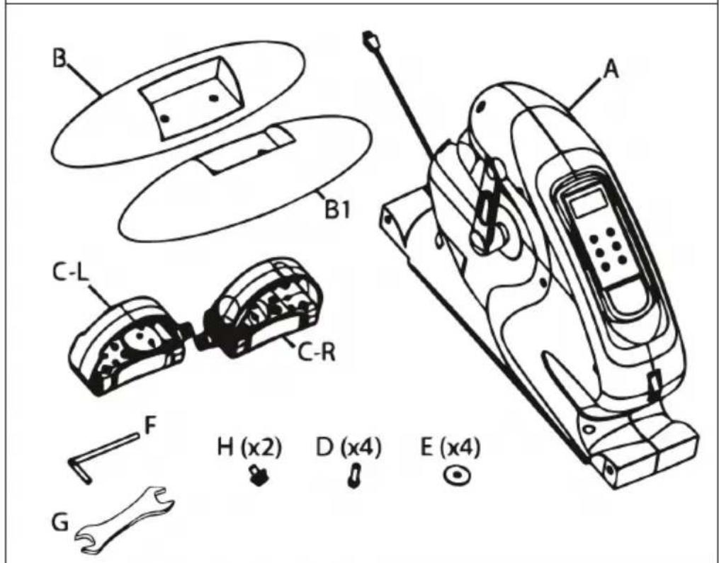 Klarfit Cycloony Mini BIke - DESCRIZIONE DEL PRODOTTO E MONTAGGIO - 1