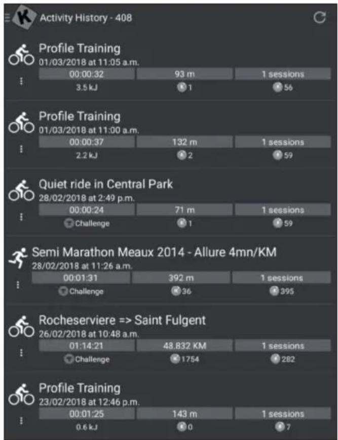Klarfit Myon Cycle - Historial de entrenamiento - 1