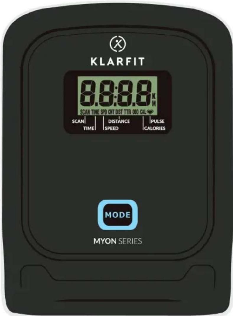 Klarfit Myon Cycle - CONSOLE ET FONCTIONS DES TOUCHES - 1