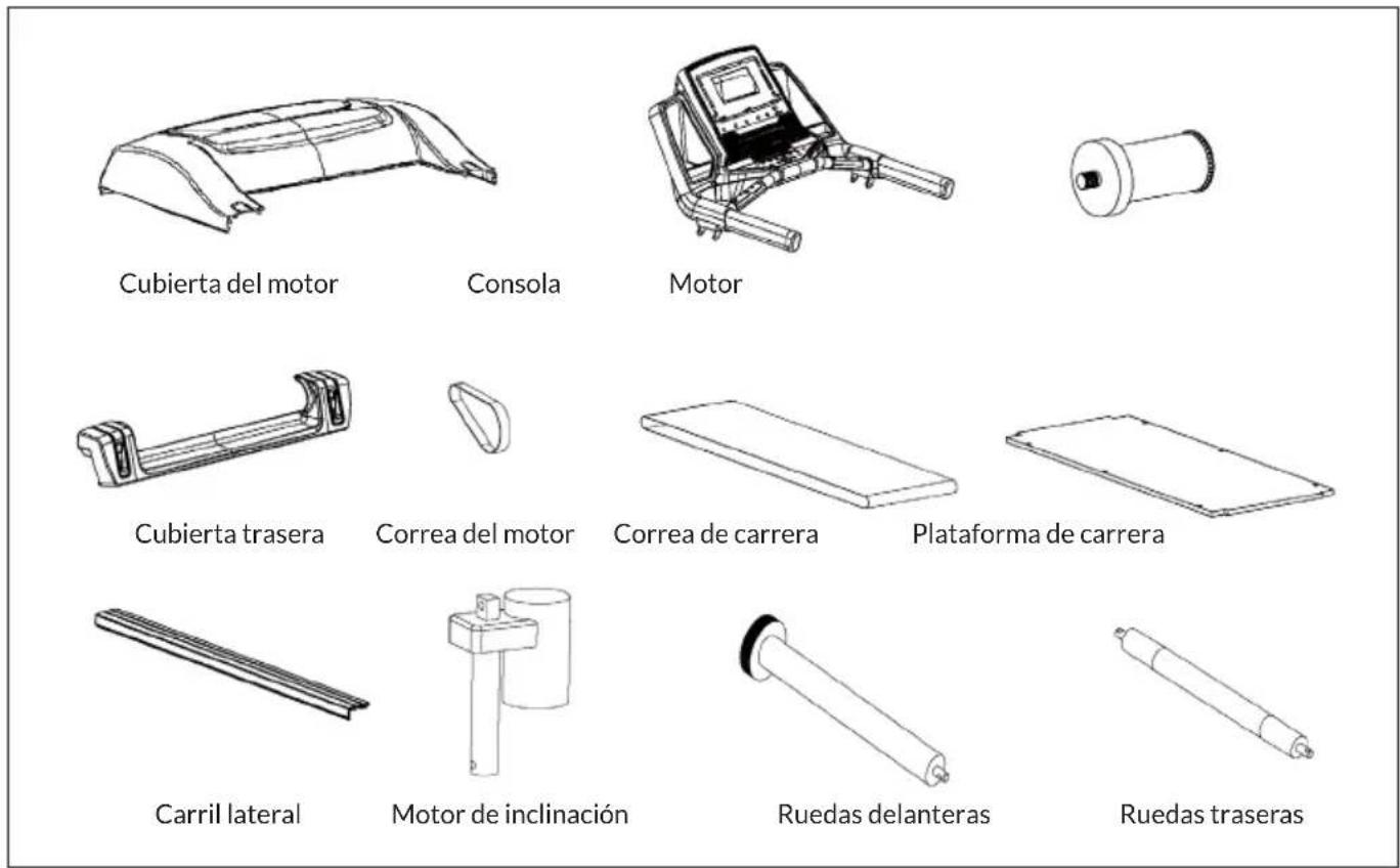 Capital Sports Infinity Track 6.0 - Piezas del aparato - 1