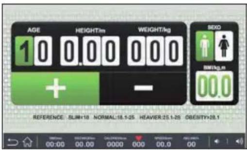 Capital Sports Infinity Track 6.0 - Nutzerdaten einstellen - 1