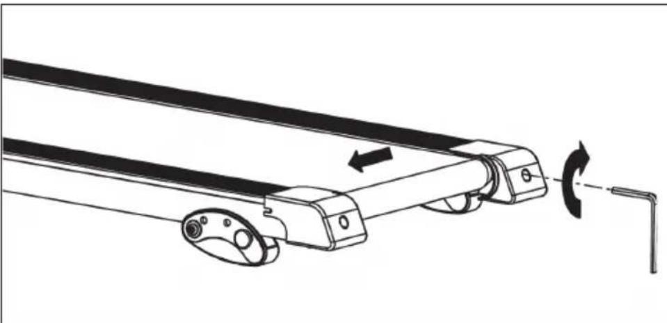 Capital Sports Pacemaker F80 - Réglage de la bande de roulement - 2