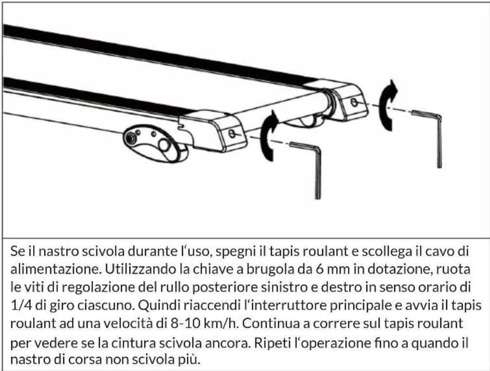 Capital Sports Pacemaker F80 - Regolazione del nastro di corsa - 3