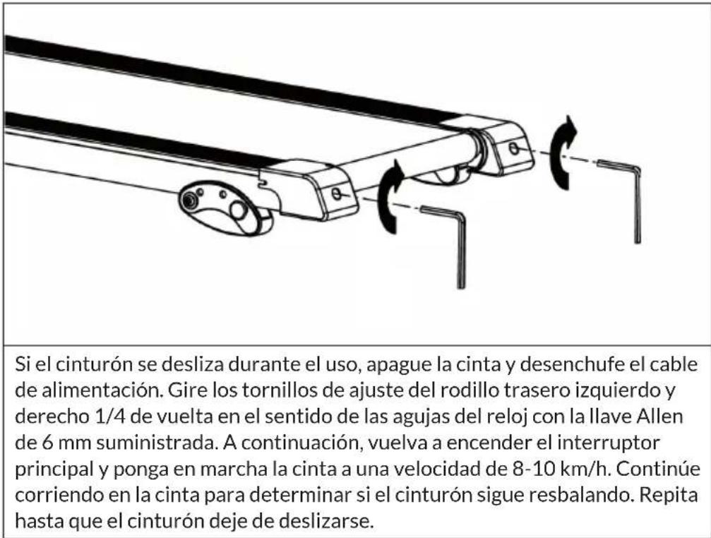 Capital Sports Pacemaker F80 - Ajuste de la cinta de correr - 3