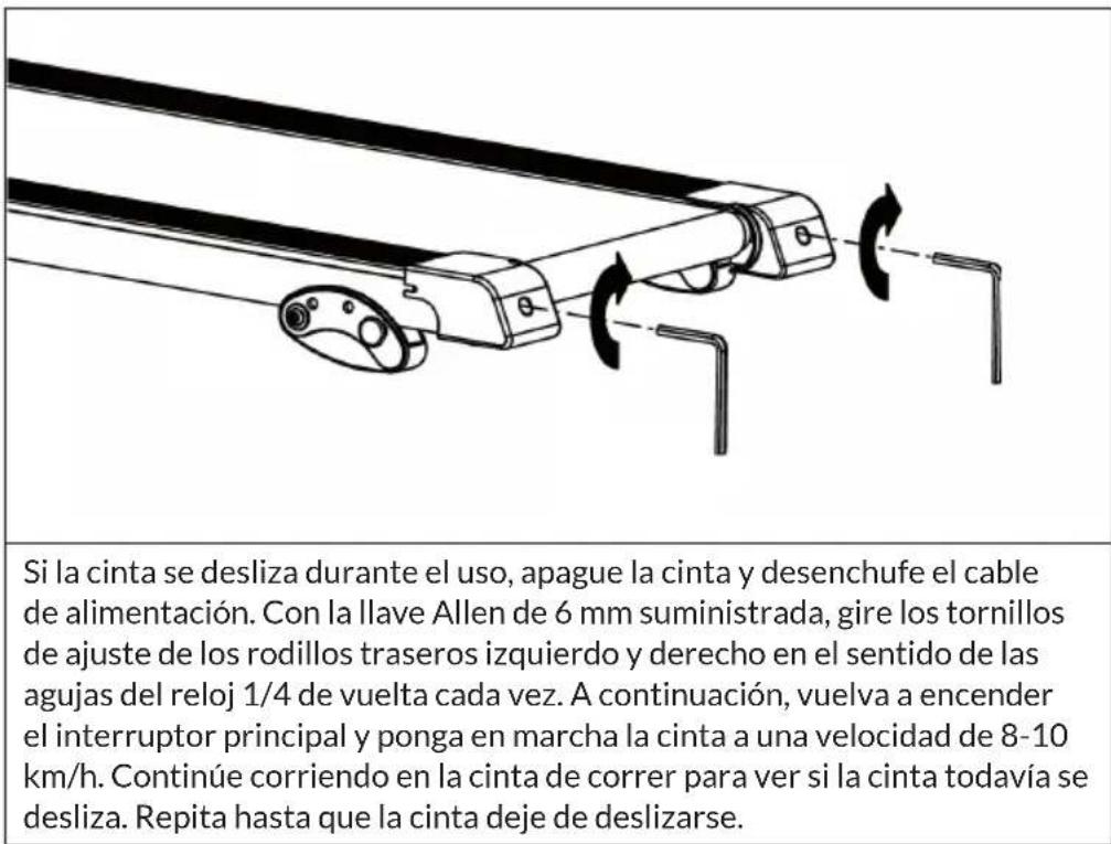 Capital Sports Pacemaker F100 - AJUSTE DE LA CINTA DE CORRER - 3