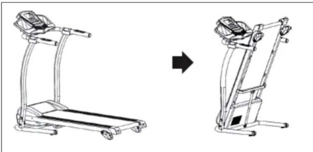 Capital Sports Pacemaker F100 - Pour replier l'appareil - 1