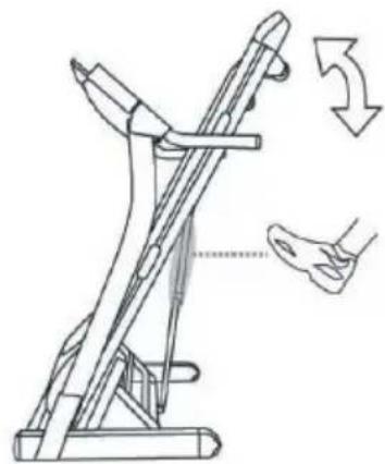 Capital Sports Pacemaker F120 - Fold down/open the device - 1