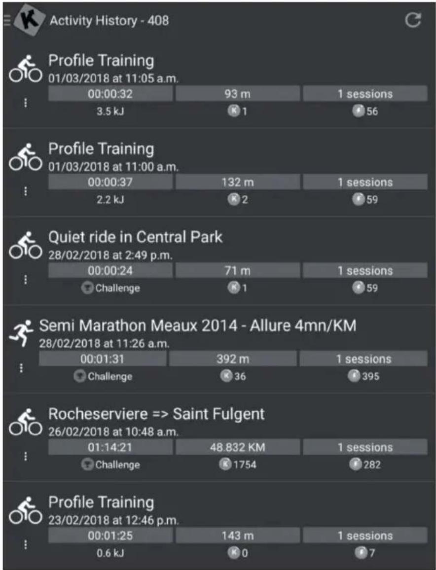 Capital Sports Infinity Track 4.0 - Historial de entrenamiento - 1