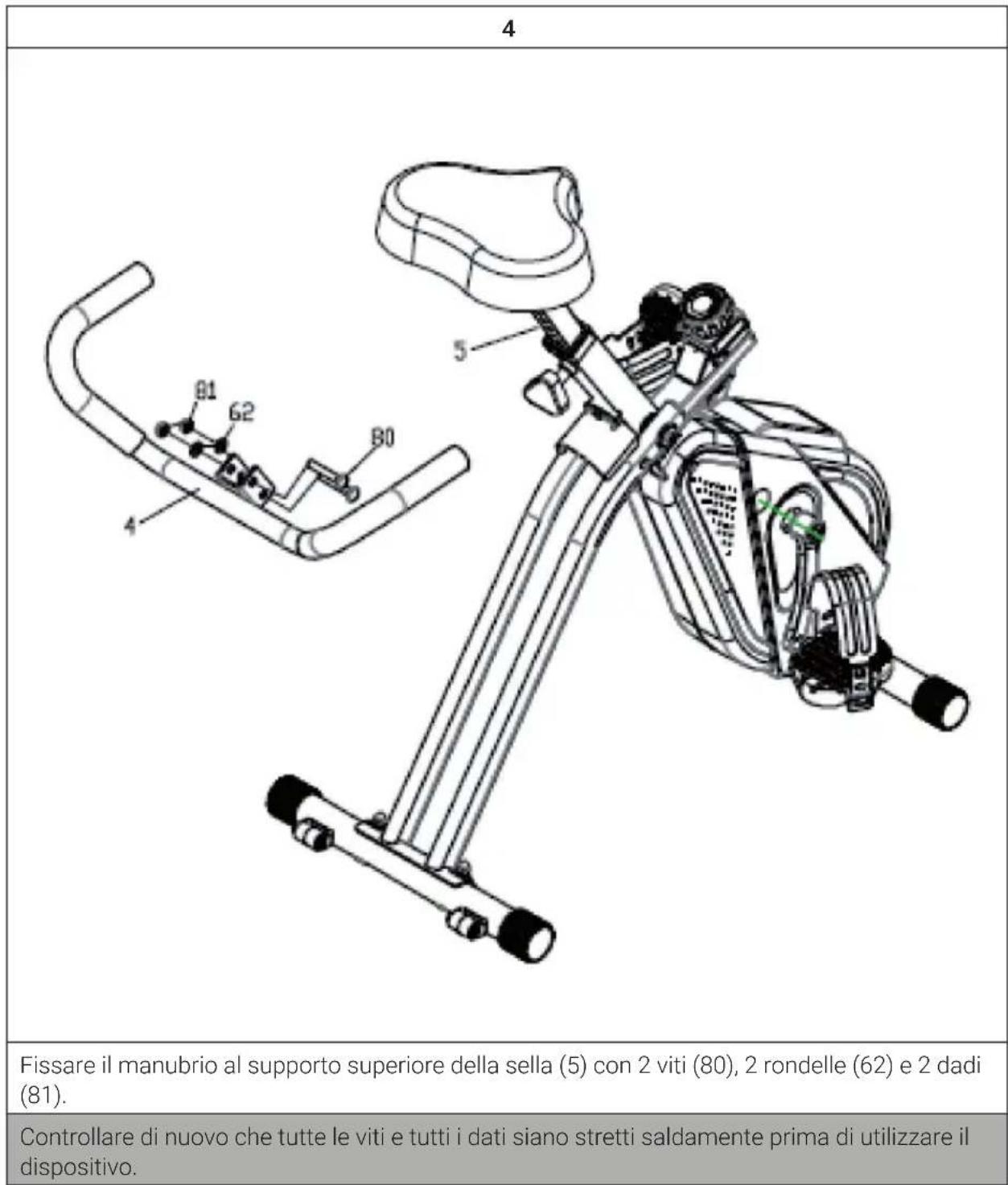 Capital Sports Azura Desk Bike - COMPONENTI SINGOLI - 2