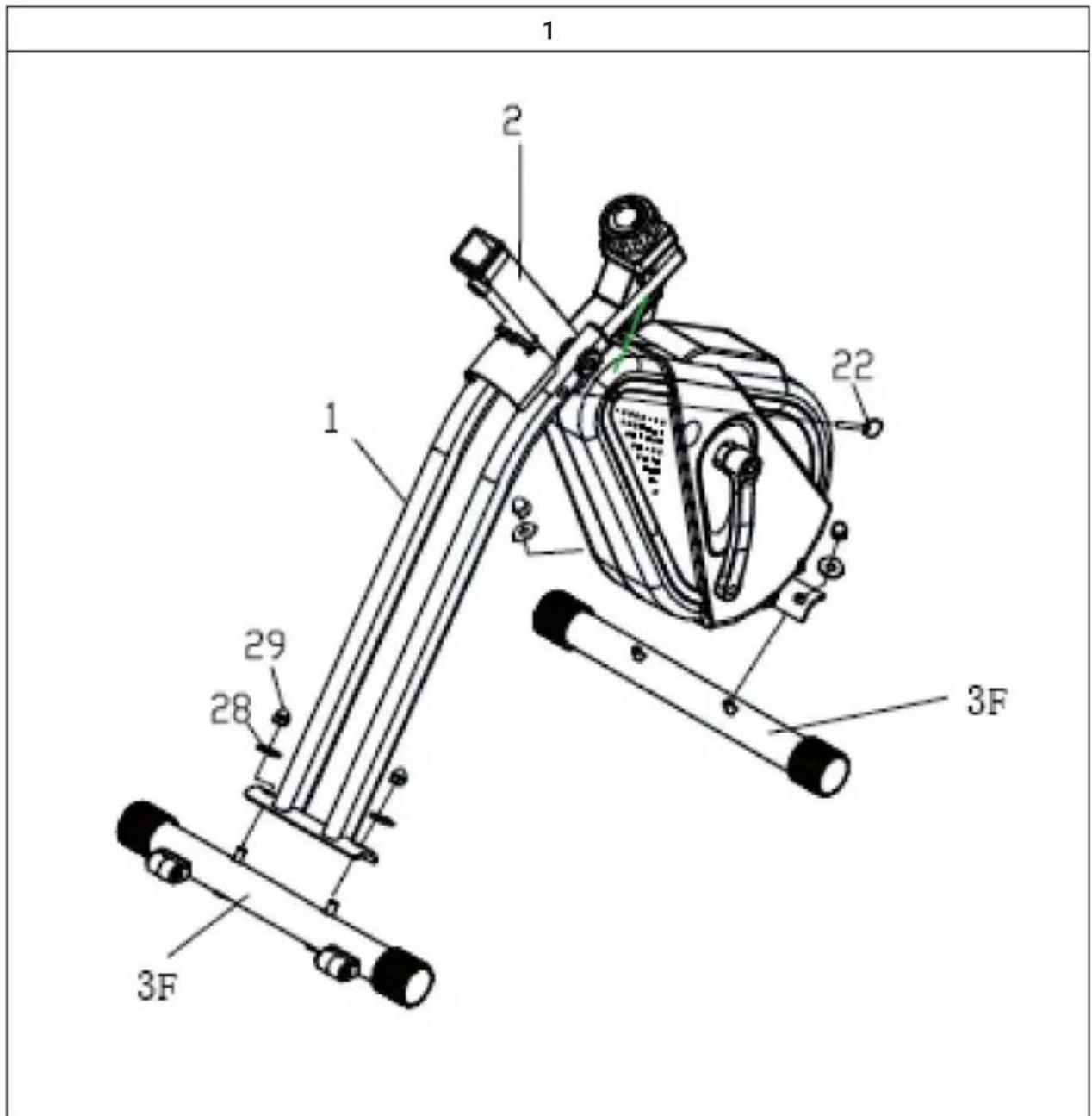 Capital Sports Azura Desk Bike - SOMMAIRE - 1