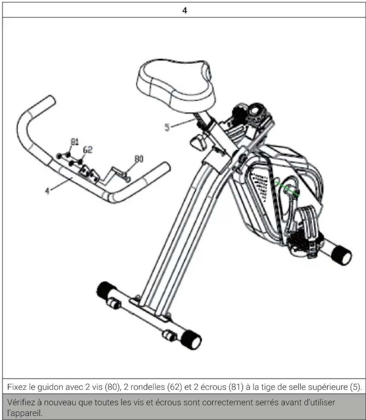 Capital Sports Azura Desk Bike - PIÈCES DÉTACHÉES - 2