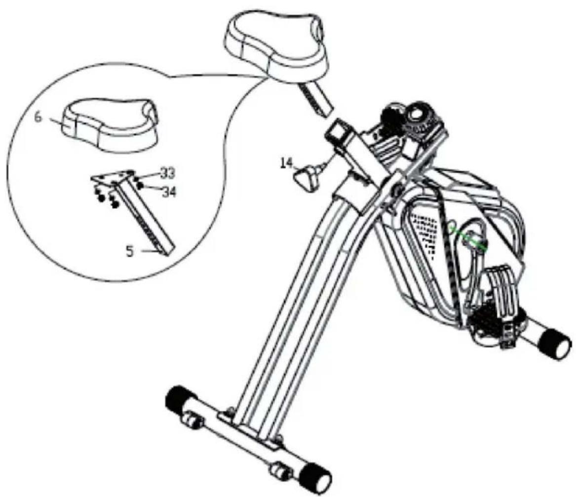 Capital Sports Azura Desk Bike - COMPONENTES - 2