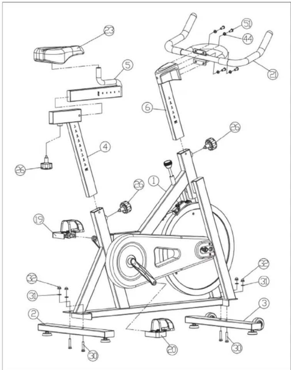 Capital Sports Radical Arc X13 - GAPERCU DE L'APPAREIL ET PIECES DETACHEES - 1