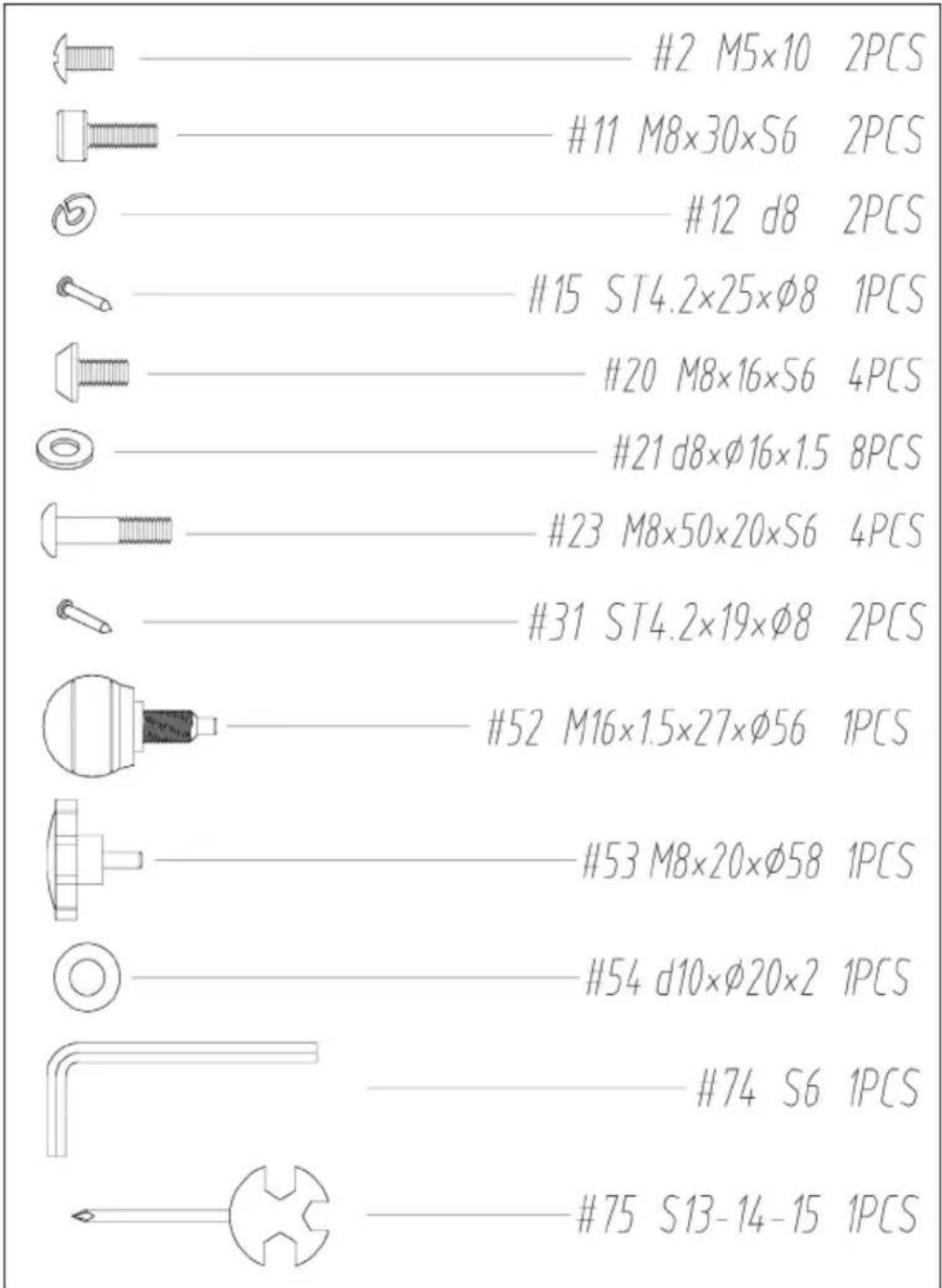 Capital Sports Evo Comfort - SMALL PARTS - 1