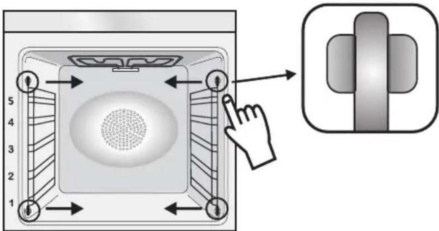 HOOVER HOC3T3178WI WIFI - Removing and cleaning wire racks - 1