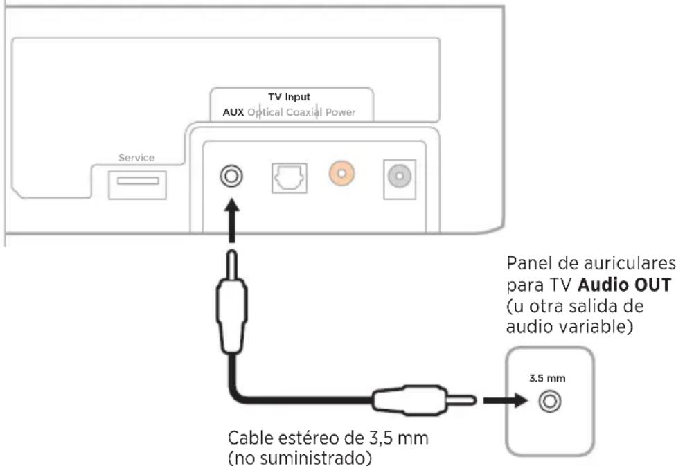 BOSE Solo Soundbar Series II - Conectar un puerto para auriculares de la TV a la barra de sonido - 1