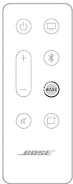 BOSE Solo Soundbar Series II - ZURÜCKSETZEN DES BASS - 1