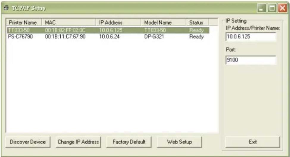 TSC TX200 - Utiliser l'interface Ethernet pour configurer l'interface Ethernet. - 3