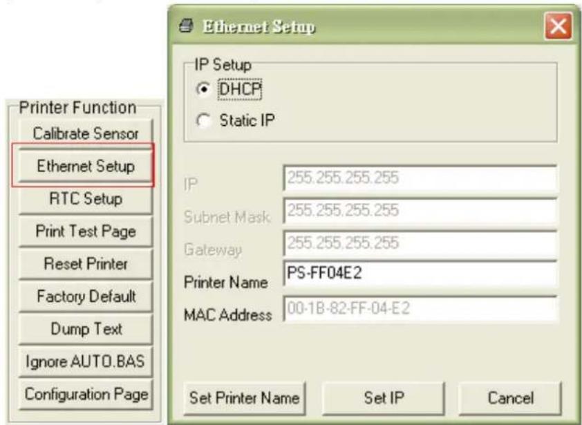 TSC TTP286MT - Utiliser l'interface USB pour configurer l'interface Ethernet. - 3