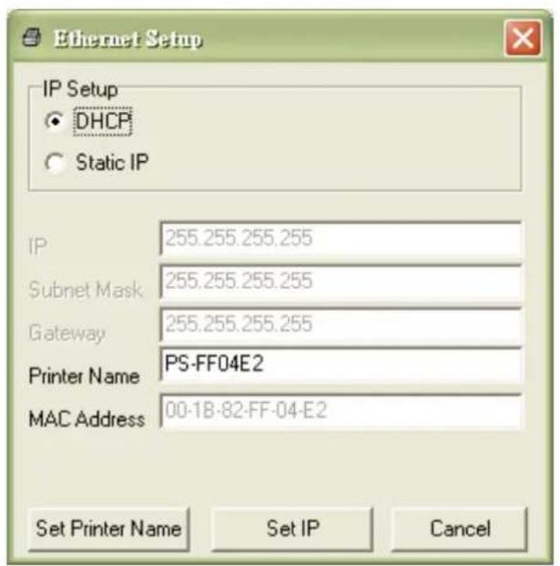 TSC TTP286MT - Utiliser l'interface RS-232 pour configurer l'interface Ethernet. - 5