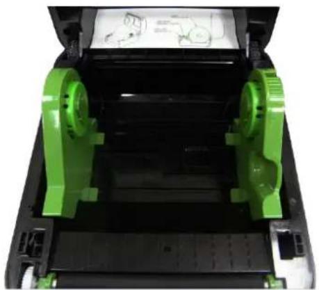 TSC DA210 - Installer l'adaptateur pour le mandrin papier 1,5" (option) - 3