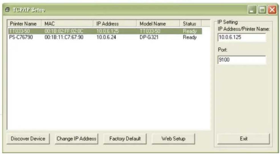 TSC DA210 - Utiliser l'interface Ethernet pour configurer l'interface Ethernet. - 3