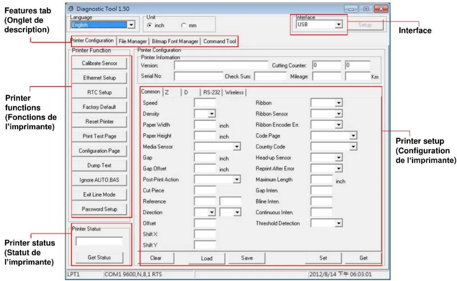 TSC DA210 - Lancer l'outil de diagnostic - 2