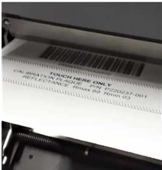 Printronix T8206 - Odv-2d > calibrage > calibrage de la réflexion - 1