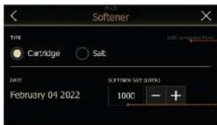 RANCILIO RS1 - Select the type used: Cartridge or Salt - 1